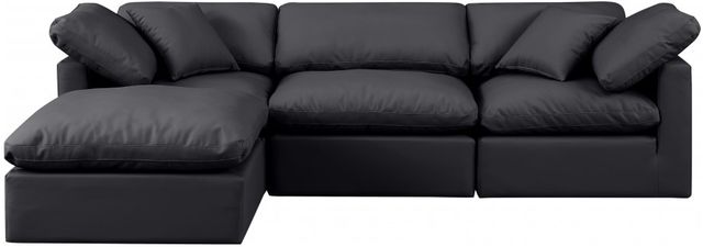 Meridian Furniture Indulge 4-Piece Black Modular Sectional-2