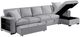 Homelegance® Pompano 3-Piece Gray Right-Arm Facing Sectional with Chaise-4