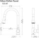 ZLINE Autograph Edition Edison Polished Gold Pull Down Single Handle Kitchen Faucet-4