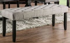 Furniture of America® Alfred Light Gray/Antique Black Bench