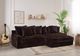 Franklin™ Angel 2-Piece Marshmallow Chocolate Sectional with Chaise-1
