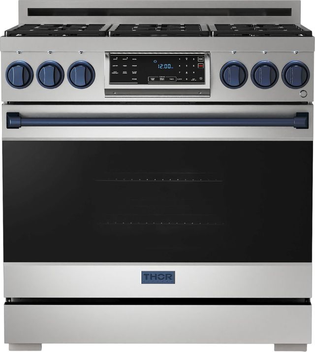 Thor Kitchen® Gordon Ramsay Series 36" Stainless Steel Pro Style Gas Range-0
