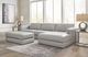 Signature Design by Ashley® Amiata 2-Piece Glacier Right-Arm Facing Chaise Sectional-1