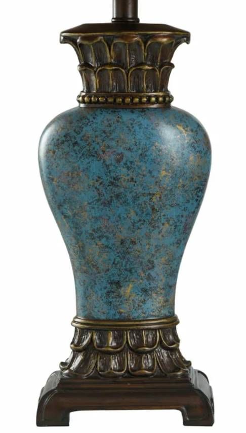 Stylecraft Blue/Bronze/Dark Brown Table Lamp-2