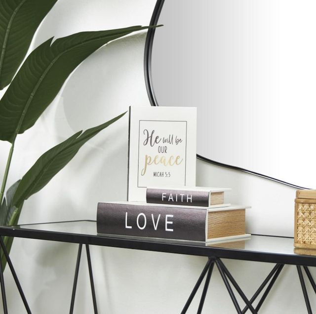 Deco Marche 3-Piece White Book Storage Decorative Box Set-3