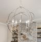 YHD Shooting Star Satin Nickel 5-Light Orb Chandelier-1