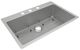 Elkay Crosstown® Polished Satin 33'' 3-Hole Single Bowl Dual Mount Sink Kit-0