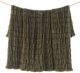 HiEnd Accents Ruched Rabbit Fern Green Double-Sided Throw Blanket-0