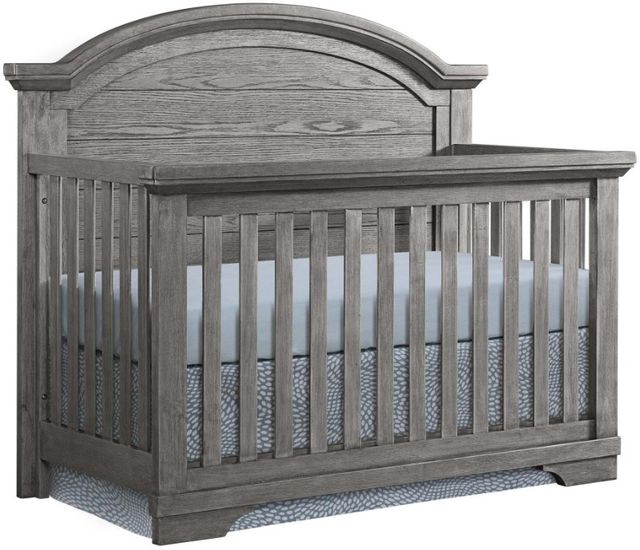 Westwood Design Foundry Brushed Pewter Arch Top Convertible Crib-0
