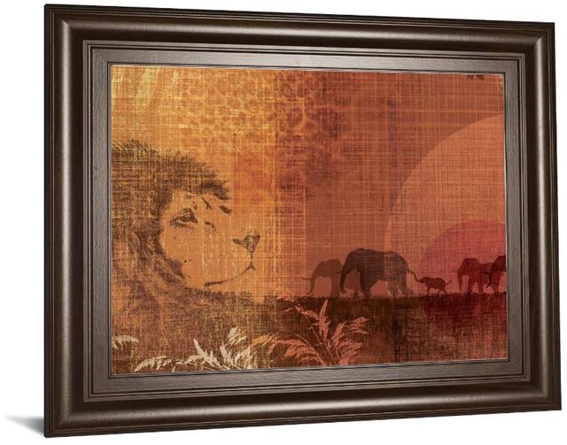 Classy Art Black/Orange Safari Sunset II by Venter, T. Wall Art-1