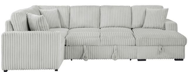 Coaster® Devonshire 3-Piece Gray U-Shape Sleeper Sectional and Storage Chaise -5