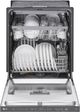 LG 24" PrintProof™ Black Stainless Steel Top Control Built In Dishwasher-3