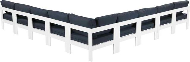 Meridian Furniture Nizuc 9-Piece Navy Outdoor Patio Modular Sectional Set-2