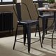 Liberty Furniture Vintage Series Black Back Counter Chair - Set of 2-1