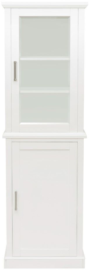 Linon Scarsdale White Tall Cabinet-3