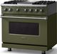 Viking® 5 Series 36" Martini Pro Style Dual Fuel (NG) Range with Polished Chrome Trim-3