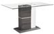 Mazin Furniture Shirelle Glass Top Counter Height Table with Glossy White/Rich Grey Base-0