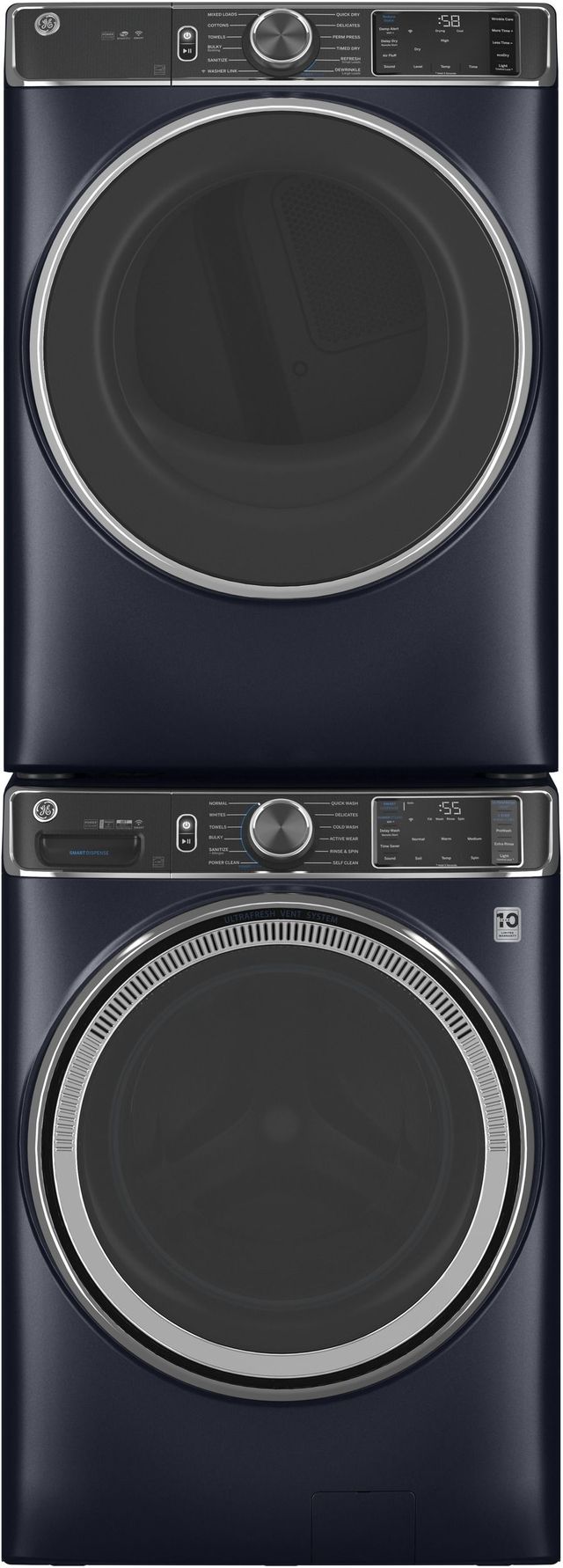 GE® 7.8 Cu. Ft. Sapphire Blue Smart Front Load Gas Dryer-5