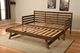 Kodiak Furniture Boho 42.5" Linen Stone/Rustic Walnut Twin Daybed with Mattress-4
