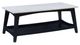 Powell® Quincey White Coffee Table with Dark Gray Base-0