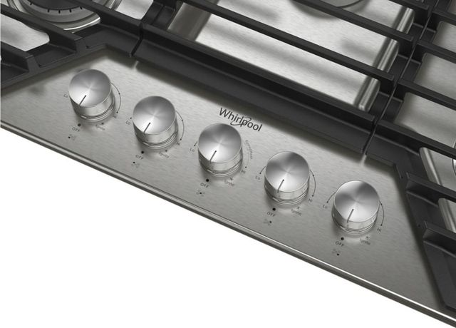 Whirlpool® 30" Stainless Steel Gas Cooktop-3
