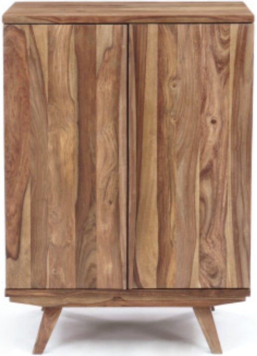 Porter International Designs Fusion Light Brown Bar Cabinet-1