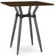 Amisco Customizable Link Walnut Veneer 42" Square Bar Table-0