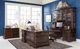 Aspenhome® Sheffield Brown Executive Desk Base-2
