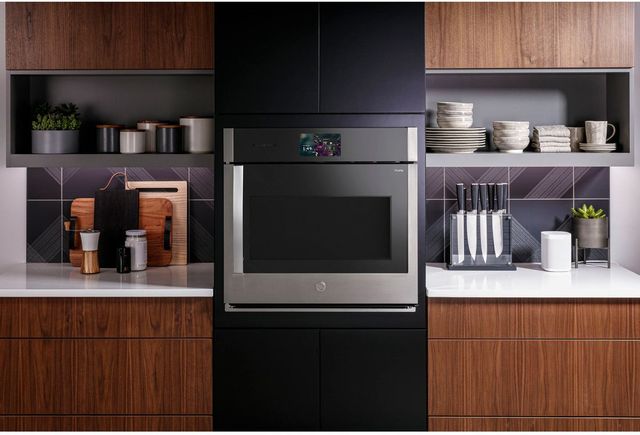 GE Profile™ 30" Stainless Steel Smart Single Electric Wall Oven with Right-Hand Side-Swing Door-3