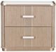 Michael Amini® West Kensington Sea Salt Caramel 2-Drawer Nightstand-1