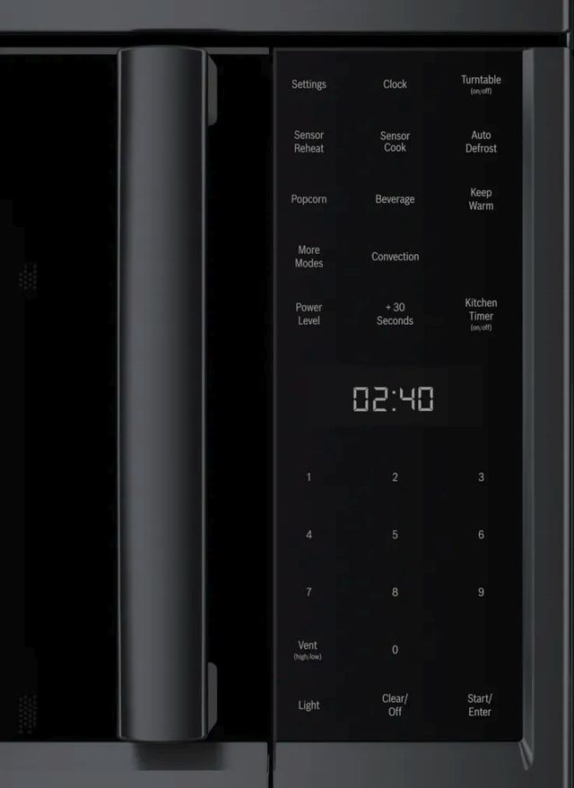 Bosch® 800 Series 1.8 Cu. Ft. Black Stainless Steel Over the Range Microwave-3