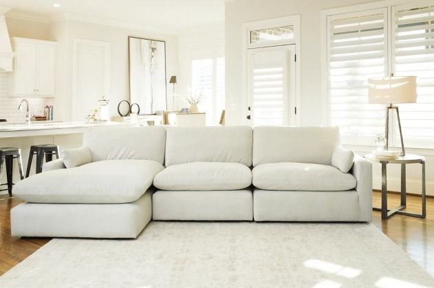 Signature Design by Ashley® Sophie 3-Piece Ivory Left-Arm Facing Sectional and Chaise-1