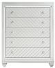 Mazin Furniture Leesa Silver Chest of Drawers with Lift Top-1