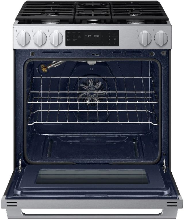 Samsung Bespoke Smart 30'' Stainless Steel Gas Slide In Gas Range-1