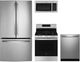 GE® 4 Piece Stainless Steel Gas Kitchen Package-0