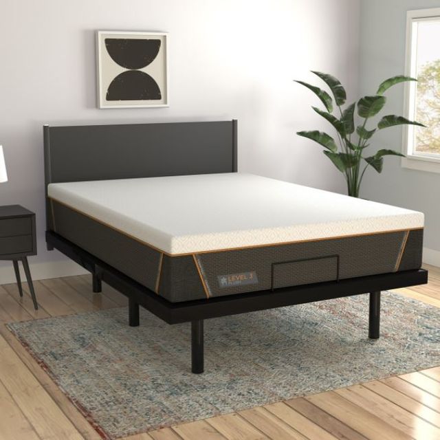 Glideaway® Hybrid Dark Gray and Off-White 12? Twin XL Firm Mattress-3