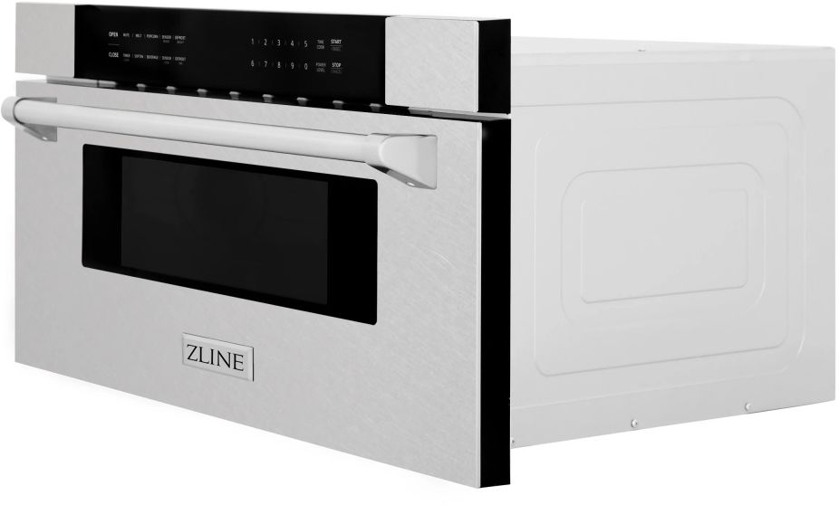 ZLINE 1.2 Cu. Ft. Satin Stainless Steel Built In Microwave Drawer - Thumbnail 4