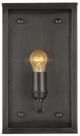 Currey & Company Royster Matte Black/Clear Outdoor Wall Sconce-1