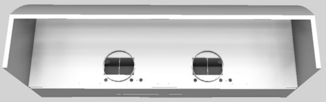 Vent-A-Hood® 66" White Wall Mounted Range Hood-2