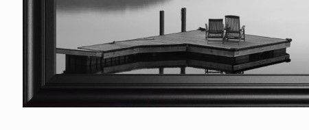 Classy Art Black and White Water Panel XI by James McLoughlin Wall Art-1