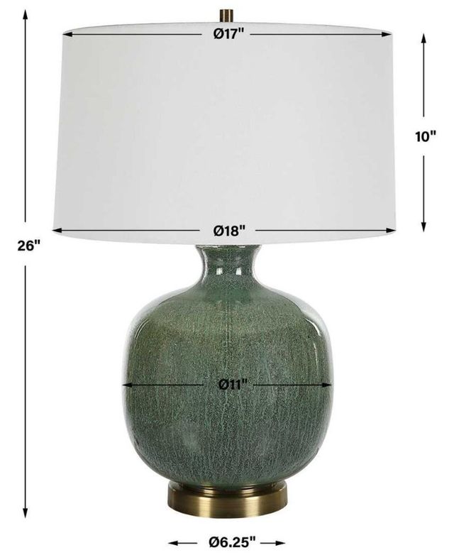 Uttermost® Nataly Aged Green/Antique Bronze Table Lamp-2