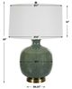Uttermost® Nataly Aged Green/Antique Bronze Table Lamp-2