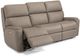 Flexsteel® Rio Gray Flint Power Reclining Sofa with Power Headrests-2