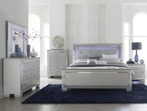 Mazin Furniture Allura Silver Nightstand-3
