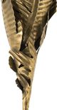 A & B Home Deep Bronze Feather Candle Holder-3