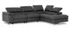 VIG Furniture Divani Casa Dark Gray Right Facing Sectional Sofa with Recliner-1