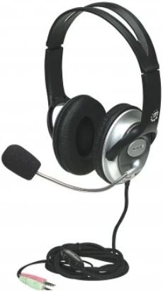 Manhattan Classic Stereo Headset with Flexible Microphone Boom-0