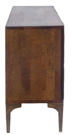 Home Trends & Design Santa Cruz Antique Bronze/Brown Sideboard-2