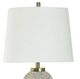 Stylecraft Shallows Brass/Cream/White Table Lamp-1