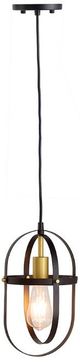A & B Home Black Patricio 1-Light Pendant-1